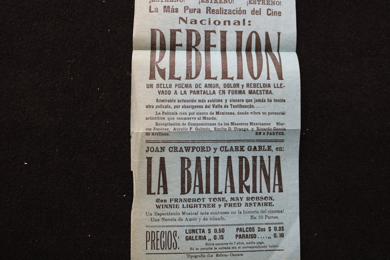 1930'S SPANISH MOVIE ANNOUNCEMENTS - LOT OF 3 - K 2857