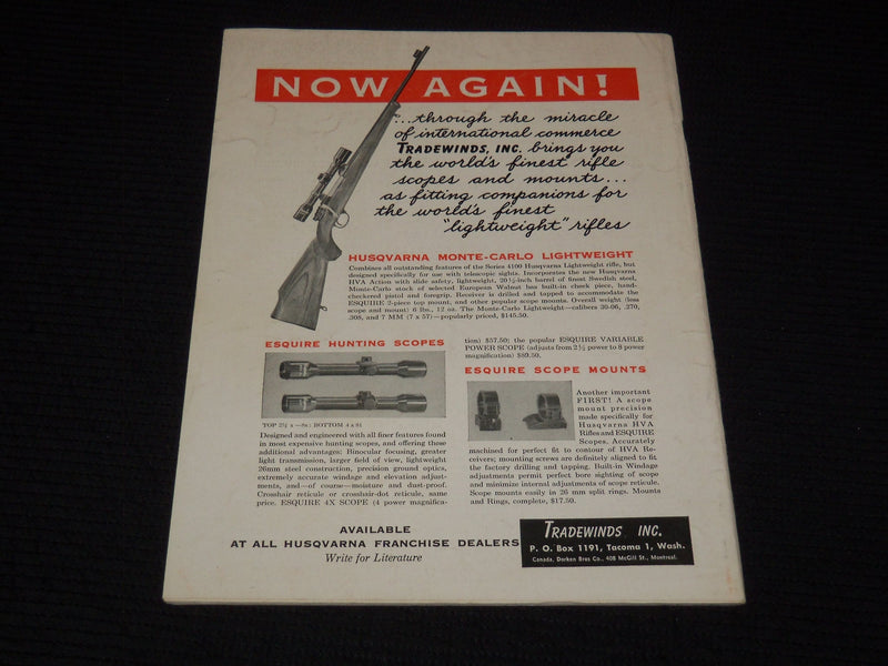 1956 JUNE GUNS MAGAZINE - GUN ENGRAVER COVER - E 12544