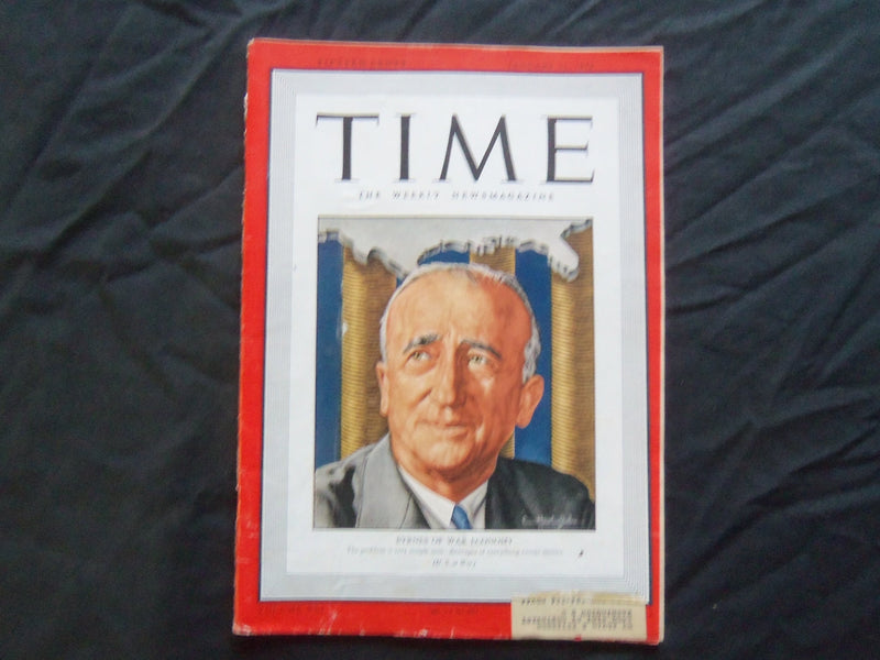1943 JANUARY 11 TIME MAGAZINE - JAMES F. BYRNES - T 847