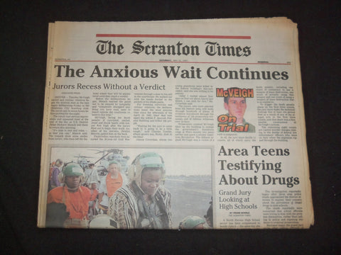 1997 MAY 31 THE SCRANTON TIMES NEWSPAPER - MCVEIGH JURY WAIT CONTINUES - NP 8371