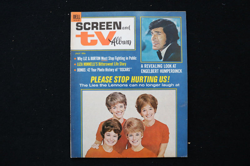 1970 JULY SCREEN AND TV ALBUM MAGAZINE - LENNON SISTERS COVER - E 24188