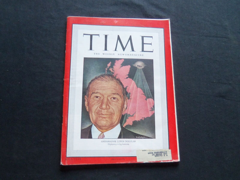 1947 DECEMBER 1 TIME MAGAZINE - LEWIS DOUGLAS, AMBASSADOR TO THE U.K. - T 1099