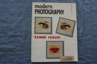 1958 JUNE MODERN PHOTOGRAPHY MAGAZINE - 35MM ISSUE! COVER - SP 1195T