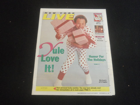 1991 DECEMBER 22 NEW YORK LIVE - DAILY NEWS SUPPLEMENT - BILLY CRYSTAL - NP 5886