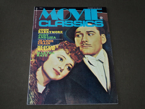 1973 OCTOBER MOVIE CLASSICS MAGAZINE - JOHN BARRYMORE COVER - CW 935
