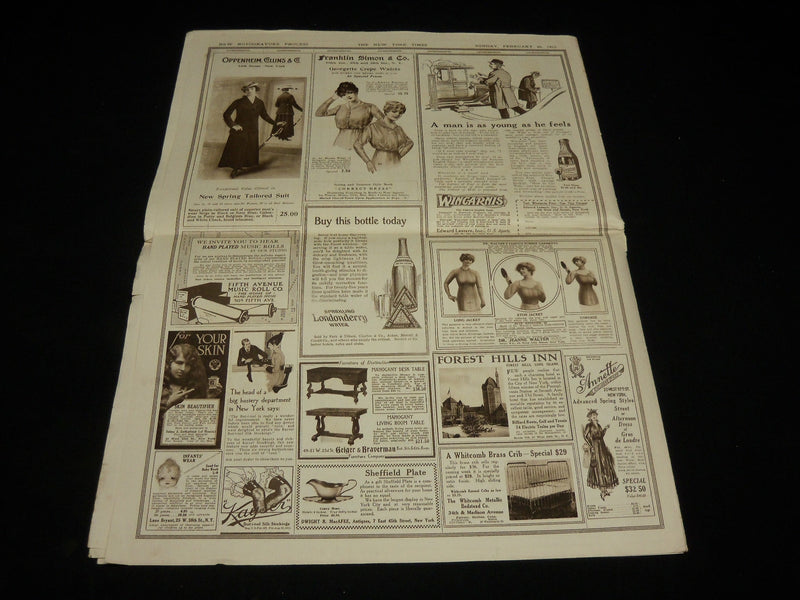 1915 FEBRUARY 28 NEW YORK TIMES PICTURE SECTION - BLENHEIM PALACE - NP 5466