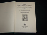 1969 THE ROMANESQUE LYRIC HARDCOVER BOOK BY PHILIP SCHUYLER ALLEN - KD 6653