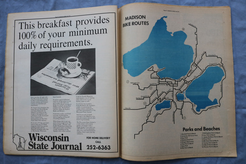 1977 FALL GUIDE TO MADISON (WISCONSIN) NEWSPAPER - NP 9231
