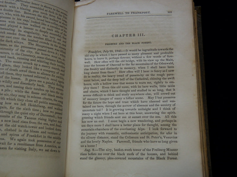 1848 VIEWS A-FOOT - LIBRARY OF AMERICAN BOOKS BY J. BAYARD TAYLOR - KD 7712