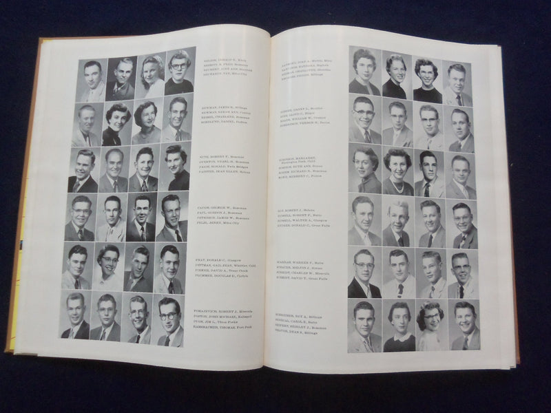 1956 MONTANAN MONTANA STATE UNIVERSITY YEARBOOK - BOZEMAN, MONTANA - YB 3098