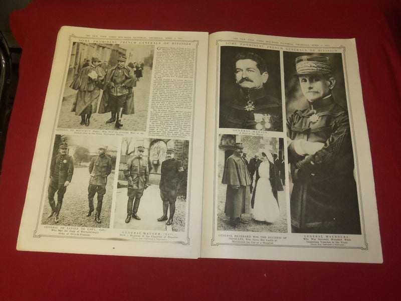 1915 APRIL 1 NY TIMES PICTORIAL SECTION - GENERAL VON KUSMANEK - NP 3951