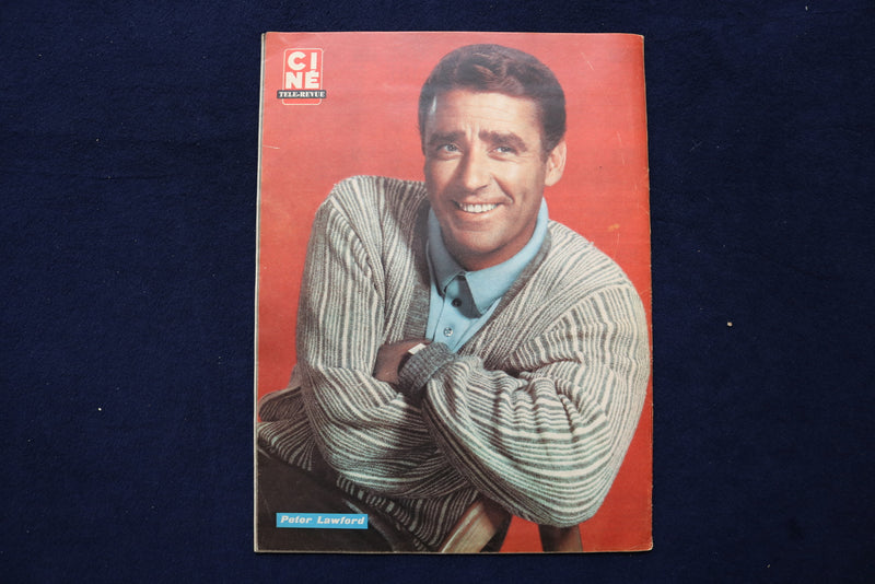 1963 JAN 31 CINE TELE-REVUE MAGAZINE - JANET LEIGH-PETER LAWFORD COVER - E 22041