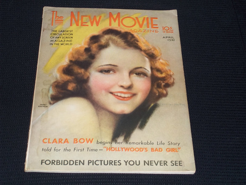 1932 APRIL THE NEW MOVIE MAGAZINE - JANET GAYNOR FRONT COVER - E 17155