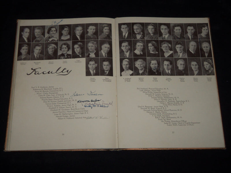 1937 TOM TOM OWEGO FREE ACADEMY YEARBOOK - OWEGO NEW YORK - YB 1453