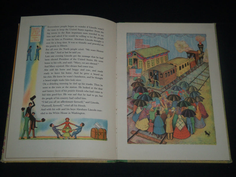1957 ABRAHAM LINCOLN BOOK BY INGRI & EDGAR PARIN D'AULAIRE - R 275G