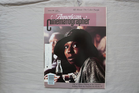 1986 FEB AMERICAN CINEMATOGRAPHER MAGAZINE - WHOOPEE GOLDBERG COVER - E 19854