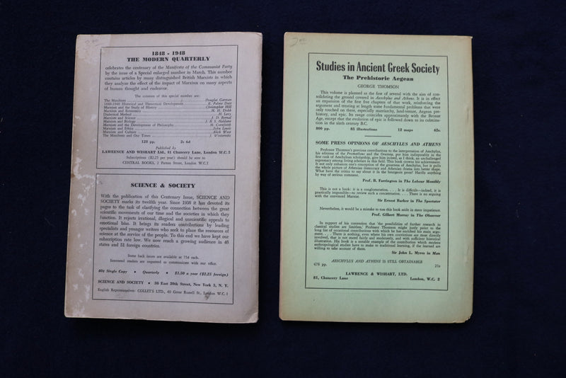 1948-1955 SCIENCE & SOCIETY QUARTERLY MAGAZINE - LOT OF 6 - O 3607