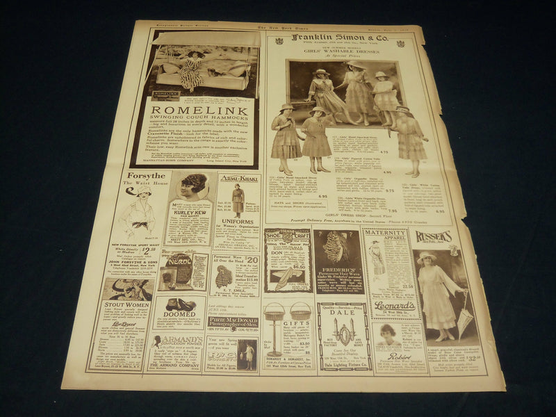 1918 JUNE 2 NEW YORK TIMES PICTURE SECTION - AMERICANS IN LONDON - NT 8824