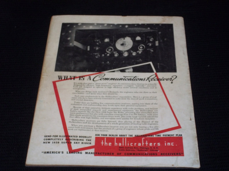 1937 AUGUST SHORT WAVE CRAFT MAGAZINE NICE COVERS & INSIDE CONTENT - E 2345