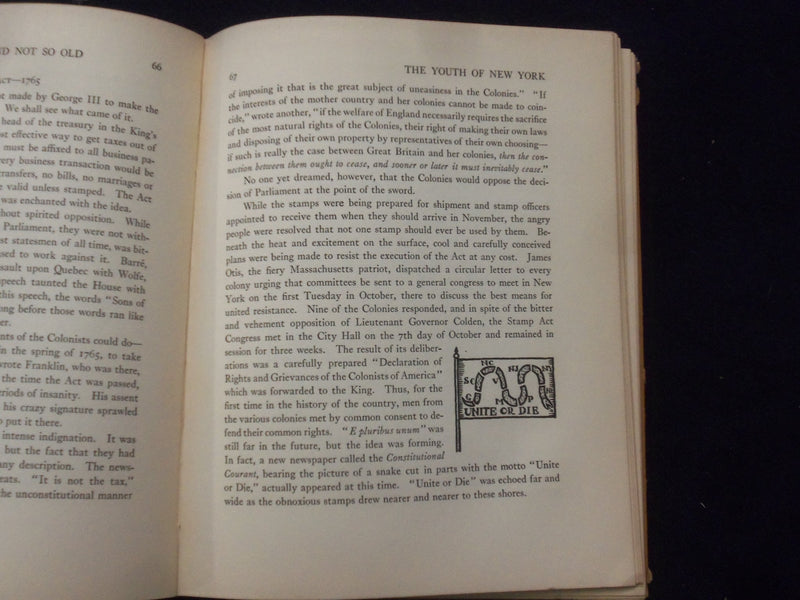 1926 NEW YORK NOT SO LITTLE AND NOT SO OLD HARDCOVER BOOK-SARAH LOCKWOOD-KD 8693