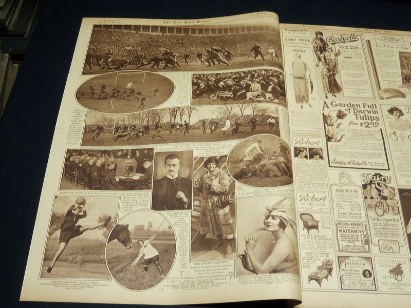 1922 NOVEMBER 19 NEW YORK TIMES PICTURE SECTION - WILSON - RUTH - NT 8859