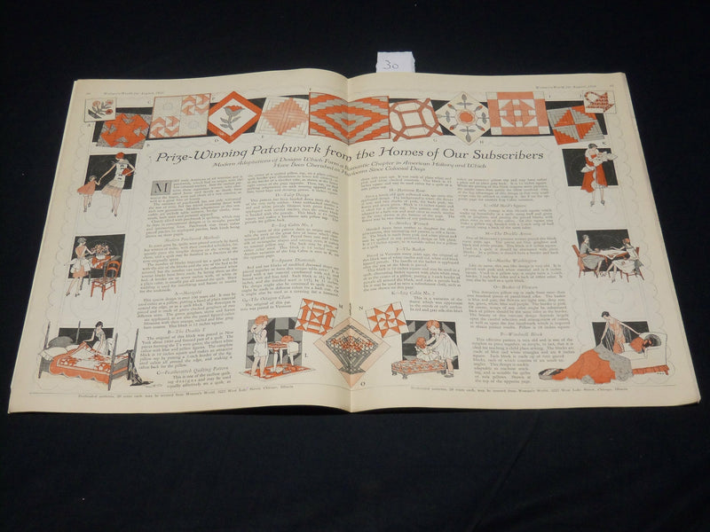1929 AUGUST WOMAN'S WORLD MAGAZINE - YOUNGER GENERATION - NICE ADS - ST 530F