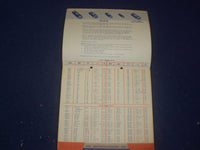 1950'S MALLORY CAPACITORS SERVICE CHART - J 6021