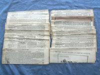 1889 THE SHELTERING ARMS NEWSPAPER - LOT OF 21 - #S 22-42 - NP 8424
