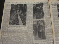1963 NOVEMBER 24 NEW YORK TIMES - KENNEDY'S BODY LIES IN WHITE HOUSE - NT 7172