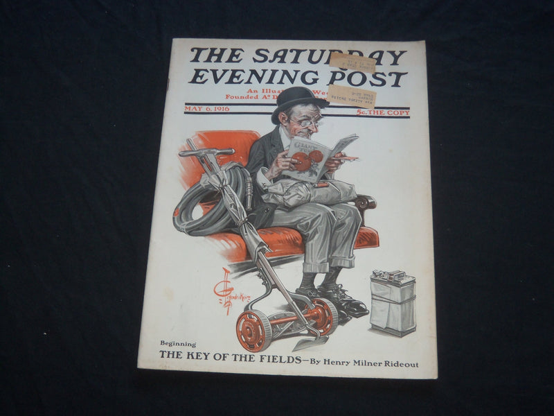 1916 MAY 6 THE SATURDAY EVENING POST MAGAZINE - J.C. LEYENDECKER COVER-SP 729