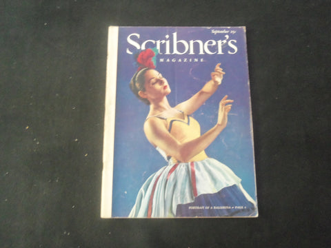 1938 SEPTEMBER SCRIBNER'S MAGAZINE - PORTRAIT OF A BALLERINA - B 1181F