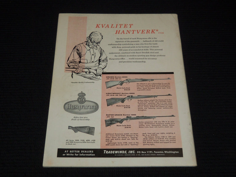 1956 SEPTEMBER GUNS MAGAZINE - RUSSIA'S SECRET CATRIDGE COVER - E 12547