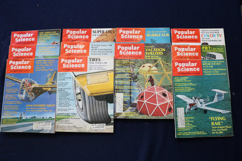 1971 POPULAR SCIENCE MAGAZINE - LOT OF 11 - O 3652