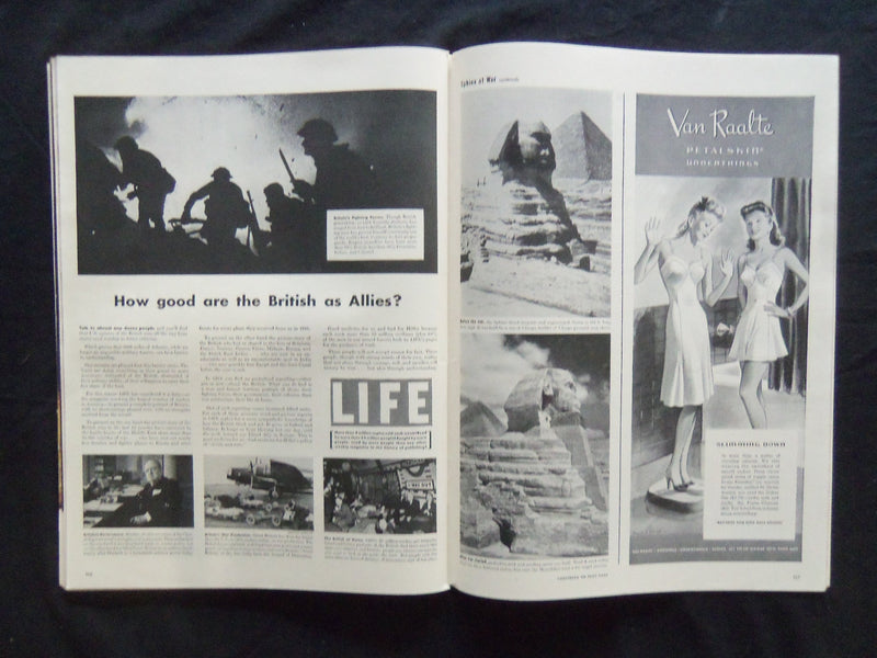 1942 OCTOBER 19 LIFE MAGAZINE - SANDBAGGED SPHINX - L 309