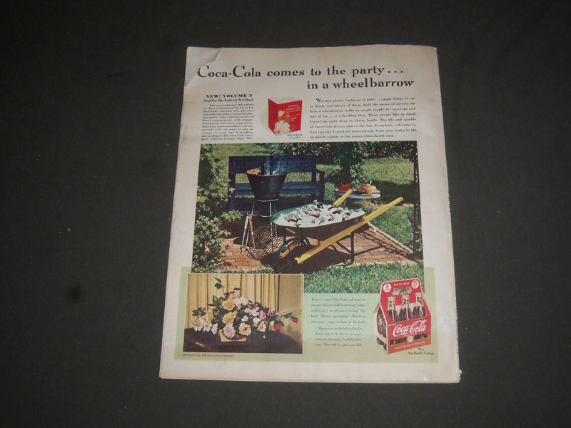 1941 SEPTEMBER MCCALL'S MAGAZINE - NICE COVER, STORIES & COCA-COLA AD - SP 6800