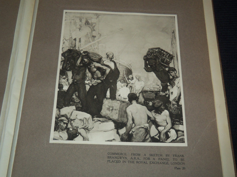1905 THE SPIRIT OF THE AGE - WORK OF FRANK BRANGWYN VOLUME - 20 PLATES - Z 220