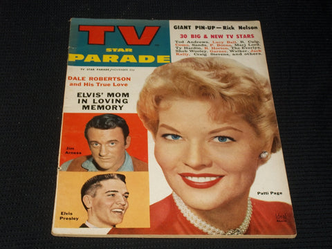 1958 NOVEMBER TV STAR PARADE MAGAZINE - PATTI PAGE FRONT COVER - E 3064