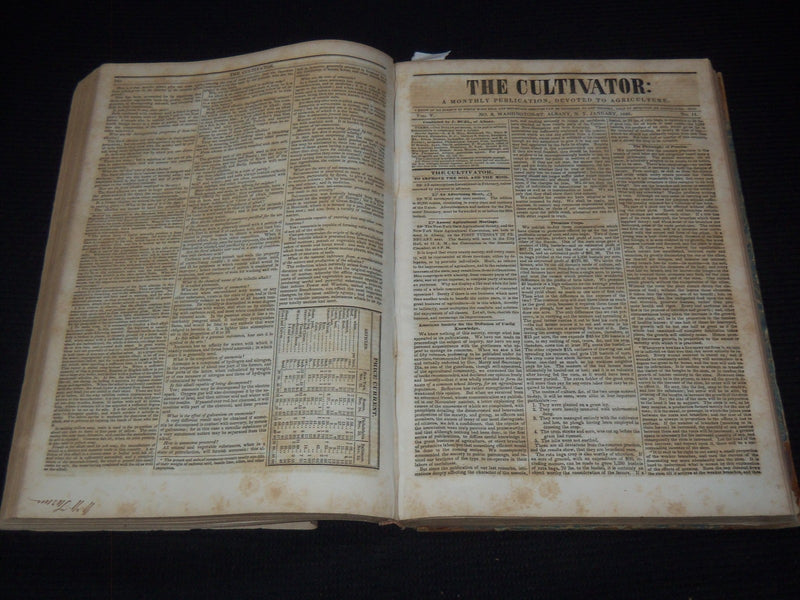1838-1839 THE CULTIVATOR MAGAZINE BOUND VOLUME NO. 5 - KD 3351M