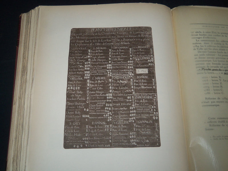 1928 LES POINCONS DE L'ORFEVRERIE FRENCH VOLUME - GREAT PLATES -FOLD OUTS - Z 53