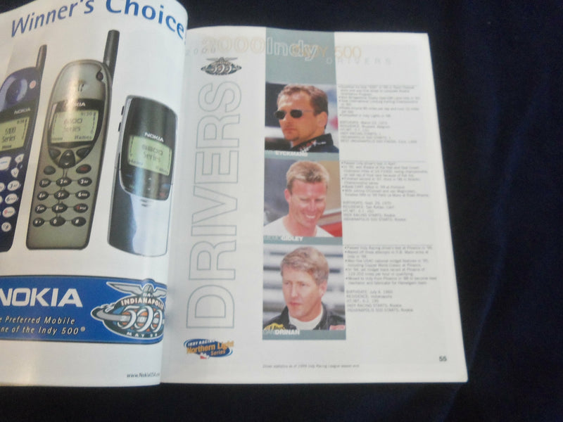 2000 MAY 28 84TH INDIANAPOLIS 500 RACING PROGRAM - GREAT PHOTOS - SP 6599K