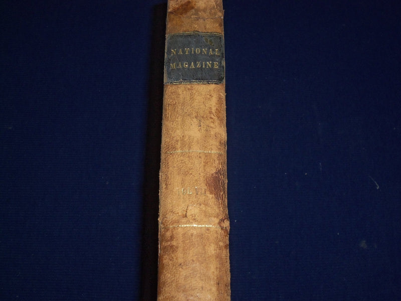 1855 JUL-DEC THE NATIONAL MAGAZINE BOUND VOLUME NO. 7 WITH ENGRAVINGS - KD 1705
