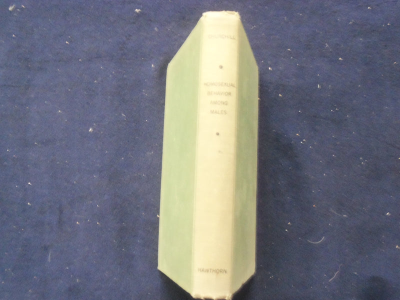 1967 HOMOSEXUAL BEHAVIOR AMONG MALES HARDCOVER BOOK BY W. CHURCHILL - KD 8691