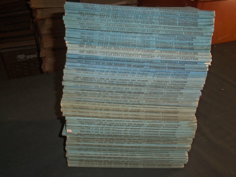 1864-1869 ARCHIVES DES SCIENCES PHYSIQUES ET NATURELLES - LOT OF 59 - WR 1045B