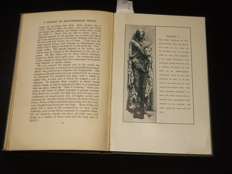 1909 A FANTASY OF MEDITERRANEAN TRAVEL HARDCOVER BOOK BY S. G. BAYNE - KD 9393