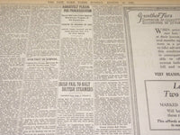 1920 AUGUST 29 NEW YORK TIMES - COX STIRS ENTHUSIASM SPEAKS TWICE - NT 8564