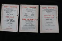 1947-1949 LYRIC & ALDWYCH THEATRE PROGRAMS - LOT OF 10 - K 1867