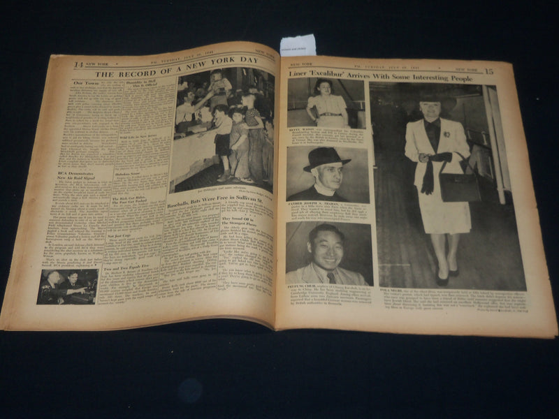1941 JULY 29 PM'S WEEKLY NEWSPAPER - JAPS MAY GET OIL AS TENSION EASES - NP 4927