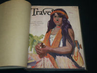 1929 NOV-1930 OCT TRAVEL MAGAZINE BOUND VOLUME - GREAT COVERS - KD 5991