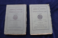 1917-1920 AMERICAN JOURNAL OF INTERNATIONAL LAW - LOT OF 8 - O 3369