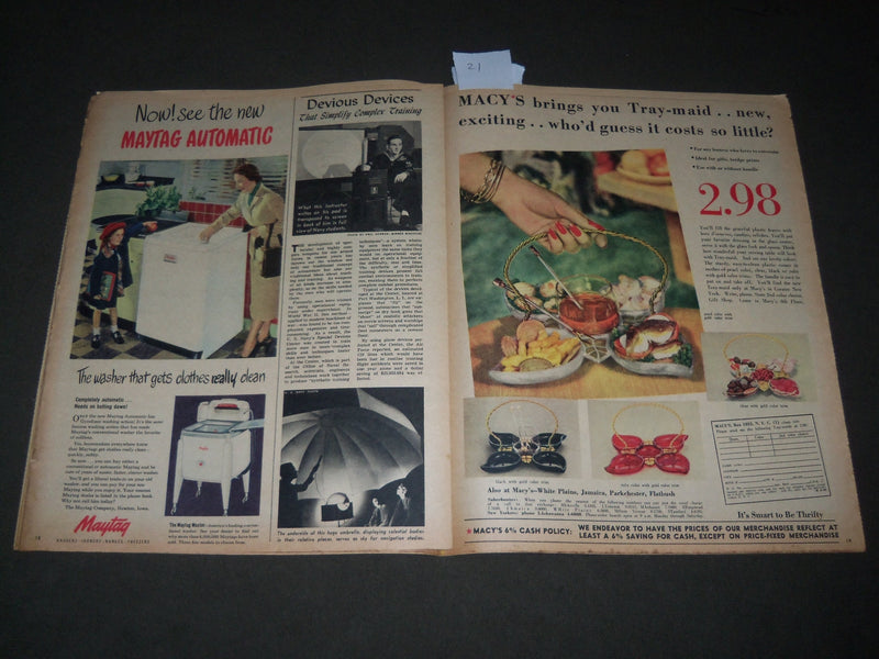 1950 MARCH 26 SUNDAY MIRROR MAGAZINE SECTION - ARLENE DAHL - CROSBY - J 3024